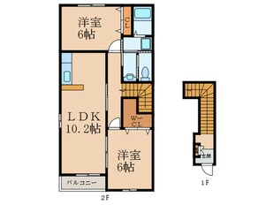 エヴァ－グリ－ンＬの物件間取画像